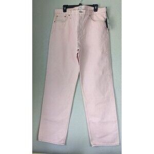 RE/DONE Redone jeans washed pink loose long size 31 NWT high rise $315 retail